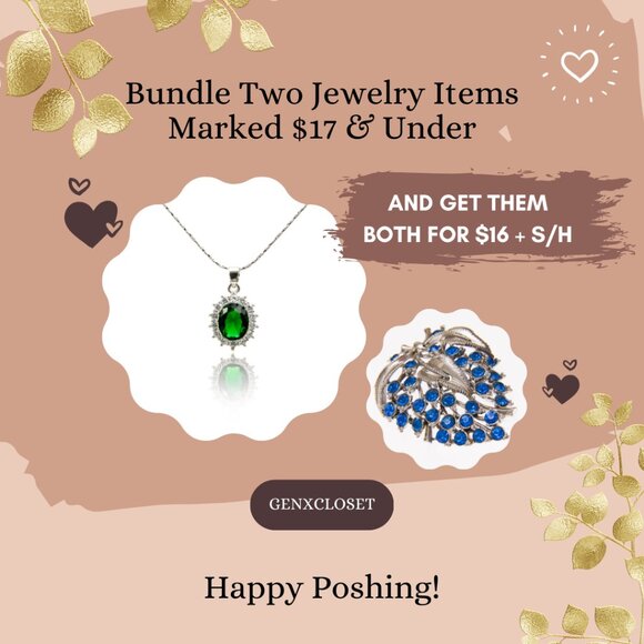 Bundle TWO Jewelry Items $17 & Under